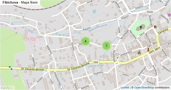 Fibichova - mapa firem