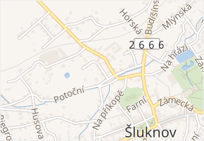 Főrsterova v obci Šluknov - mapa ulice