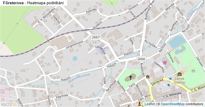 Főrsterova - mapa podnikání