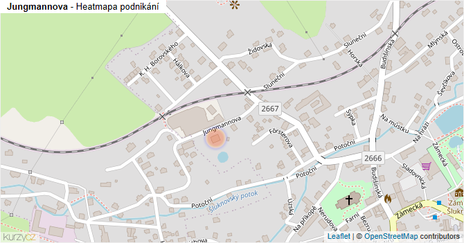 Jungmannova - mapa podnikání