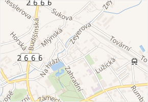 Koželužská v obci Šluknov - mapa ulice