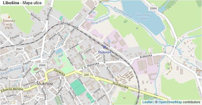 Libušina - mapa ulice
