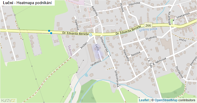 Luční - mapa podnikání