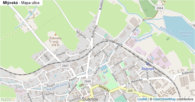 Mlýnská - mapa ulice
