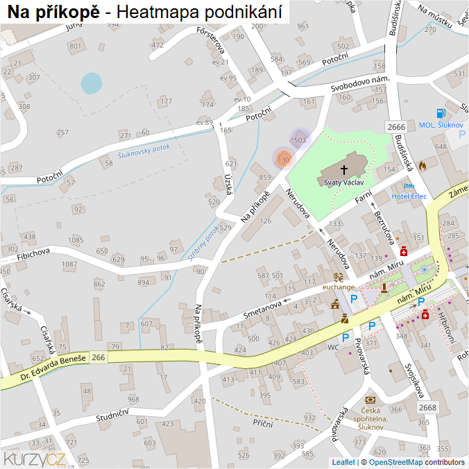 Mapa Na příkopě - Firmy v ulici.