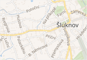 nám. Republiky v obci Šluknov - mapa ulice