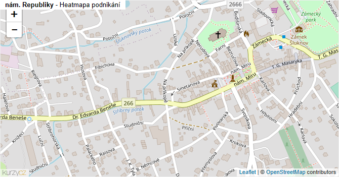 nám. Republiky - mapa podnikání