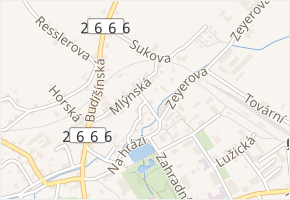 Ostrovní v obci Šluknov - mapa ulice