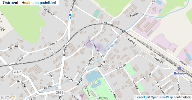 Ostrovní - mapa podnikání