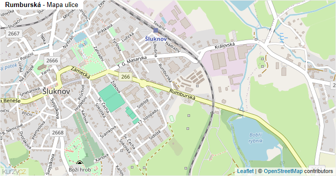Rumburská - mapa ulice