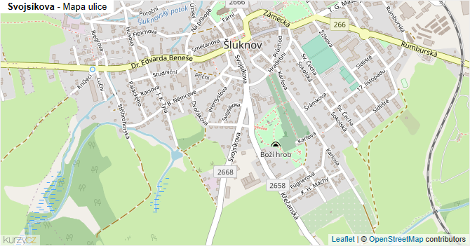 Svojsíkova - mapa ulice