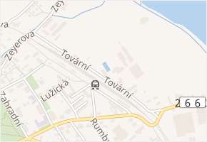 Tovární v obci Šluknov - mapa ulice