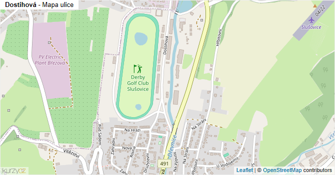 Dostihová - mapa ulice