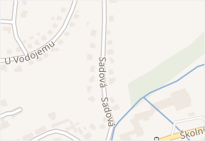 Sadová v obci Slušovice - mapa ulice
