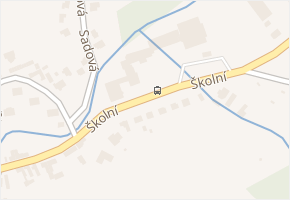 Školní v obci Slušovice - mapa ulice