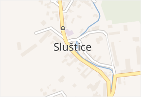 Sluštice v obci Sluštice - mapa části obce