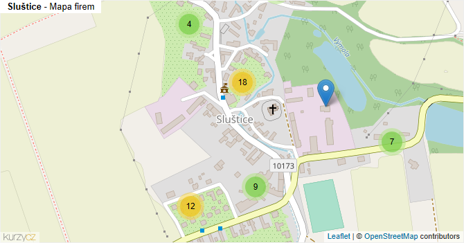 Sluštice - mapa firem