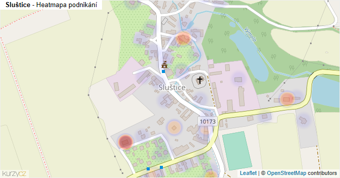 Sluštice - mapa podnikání