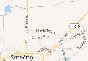 Havlíčkova v obci Smečno - mapa ulice