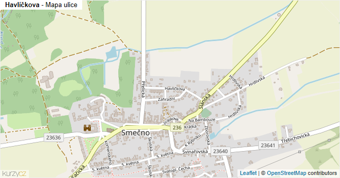 Havlíčkova - mapa ulice