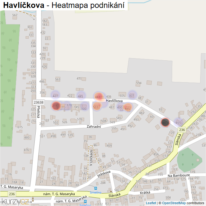 Mapa Havlíčkova - Firmy v ulici.