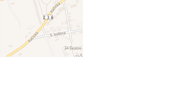 Kačická v obci Smečno - mapa ulice