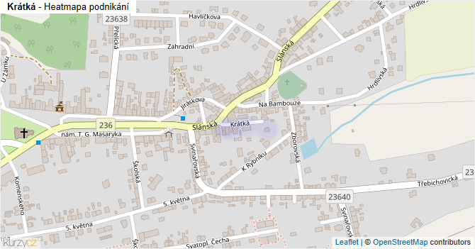 Krátká - mapa podnikání