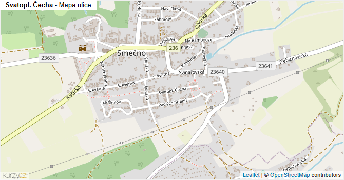 Svatopl. Čecha - mapa ulice