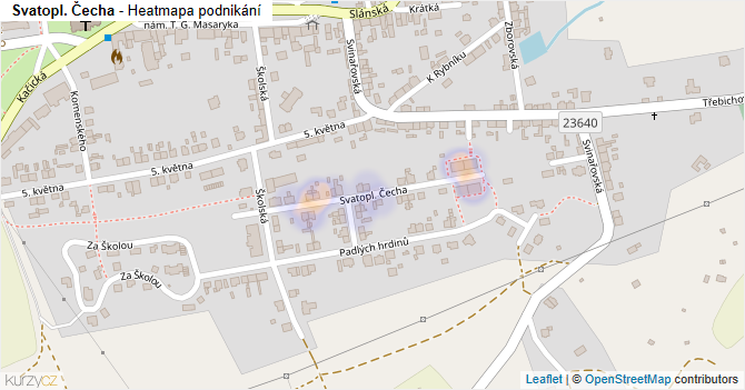 Svatopl. Čecha - mapa podnikání