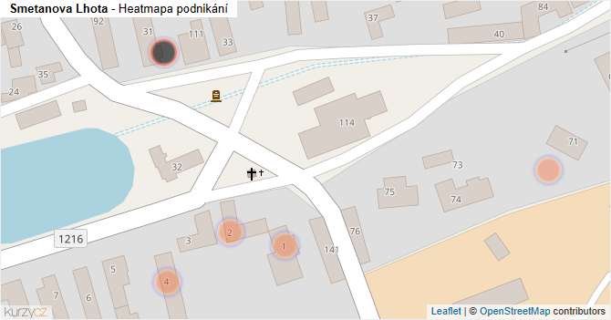 Smetanova Lhota - mapa podnikání