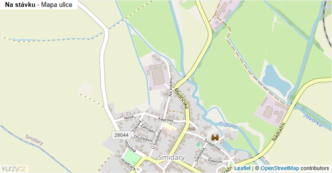 Na stávku - mapa ulice