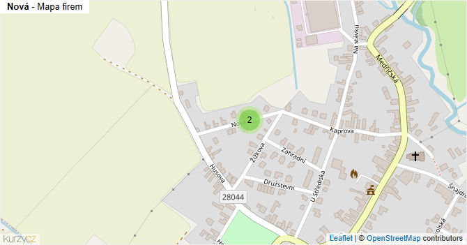 Nová - mapa firem