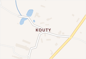Kouty v obci Smilkov - mapa části obce