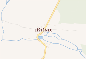 Líštěnec v obci Smilkov - mapa části obce