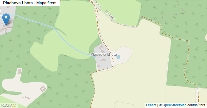 Plachova Lhota - mapa firem