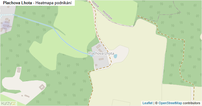 Plachova Lhota - mapa podnikání