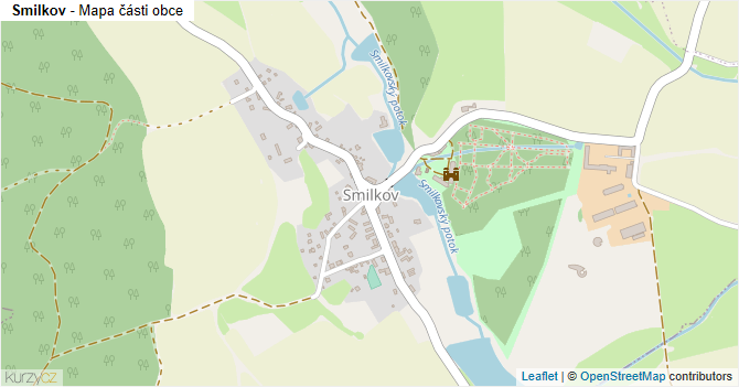 Smilkov - mapa části obce