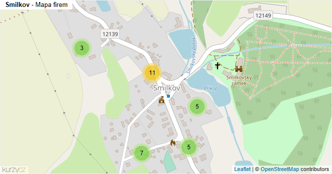 Smilkov - mapa firem
