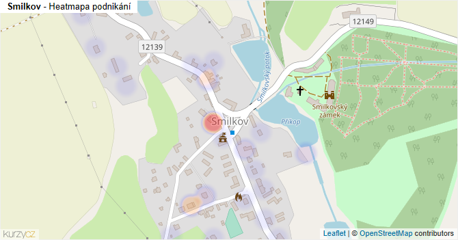 Smilkov - mapa podnikání
