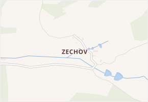 Zechov v obci Smilkov - mapa části obce