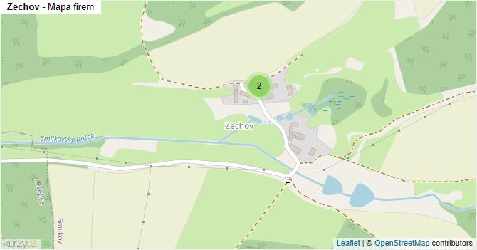 Zechov - mapa firem