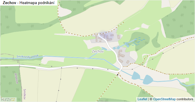 Zechov - mapa podnikání