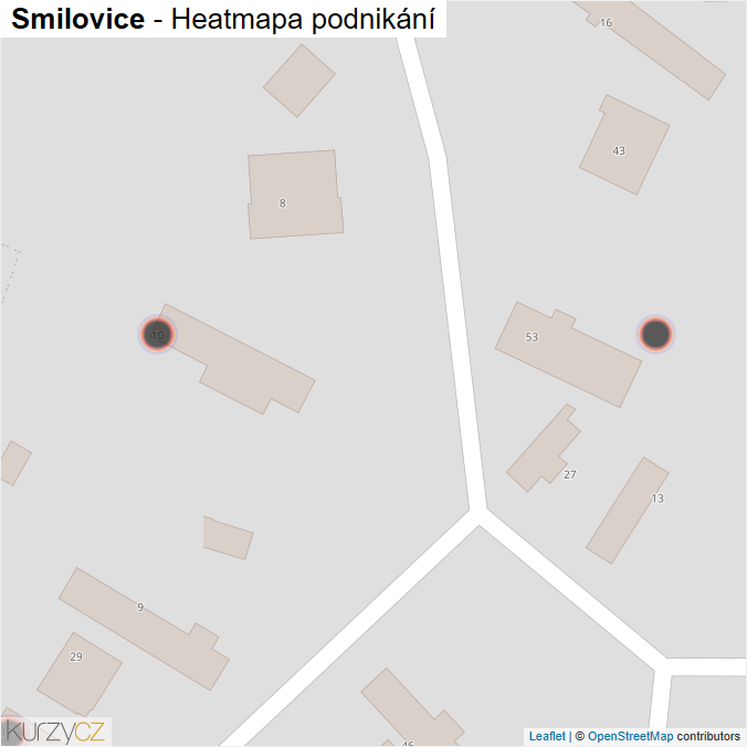 Mapa Smilovice - Firmy v obci.
