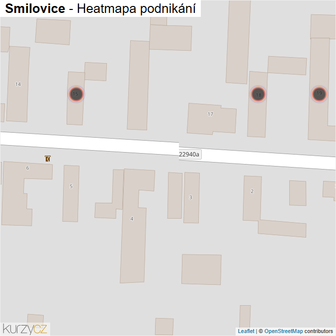 Mapa Smilovice - Firmy v obci.
