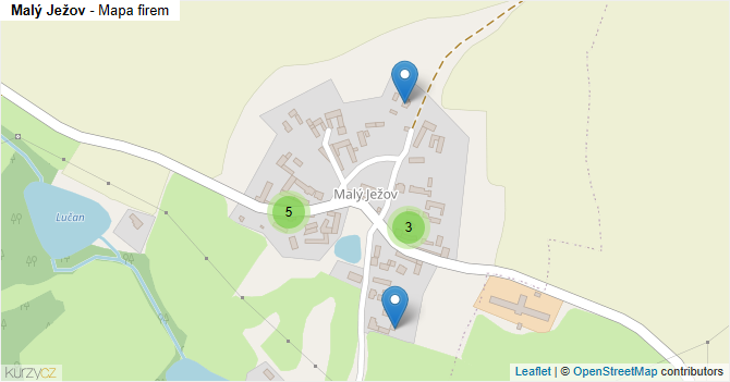 Malý Ježov - mapa firem