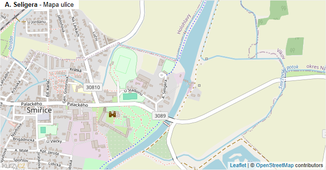 A. Seligera - mapa ulice