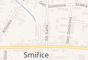 Ed. Karla v obci Smiřice - mapa ulice