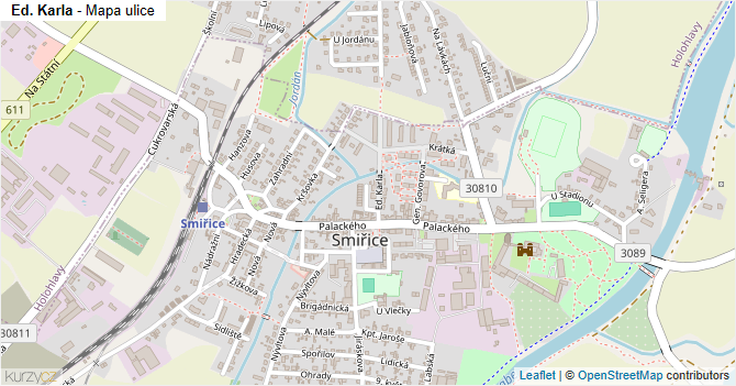 Ed. Karla - mapa ulice