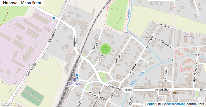 Husova - mapa firem