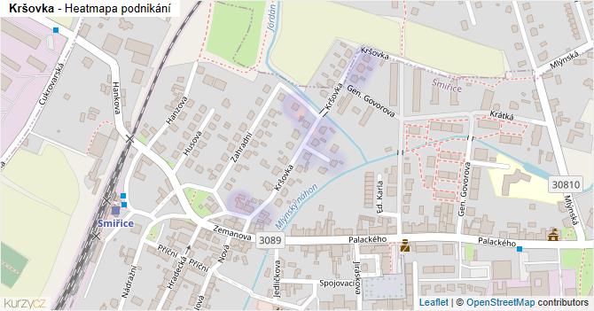Kršovka - mapa podnikání